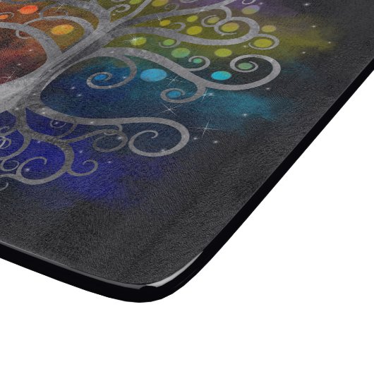 Silver Swirl-boom Snijplank (Hoek)