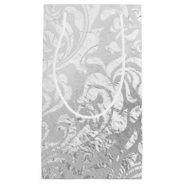 Silver Swirl Gift Bag Klein Cadeauzakje