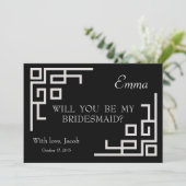 Silver Swirl zal mijn uitnodiging zijn (Staand voorkant)