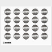 Silver Swirls Vrijgezellenfeest Favor Stickers - Z (Vel)