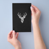 Silver Symbolic deer op de stijlpagina van de kool Flyer (Hand)