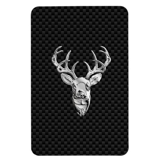 Silver Symbolic deer op de stijlpagina van de kool Magneet (Verticaal)