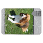 Silver Tab en Vlurig kerst Magneet (Horizontaal)