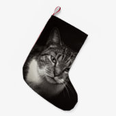 SILVER TABBY CAT KLEINE KERSTSOK (Voorkant (Hangend))