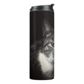 SILVER TABBY CAT THERMOSBEKER (Gedraaid links)