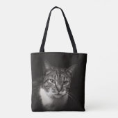 SILVER TABBY CAT TOTE BAG (Achterkant)