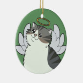 Silver Tabby Memorial Ornament (Rechts)