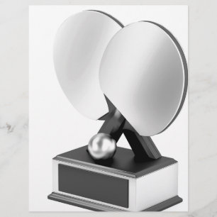 Silver table tennis trofee