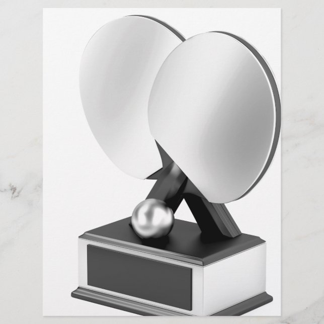 Silver table tennis trofee (Voorkant)