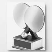 Silver table tennis trofee fotoplaat (Voorkant)