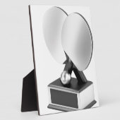 Silver table tennis trofee fotoplaat (Zijkant)