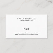 Silver & Tan geometrisch patroon Visitekaartje (Achterkant)