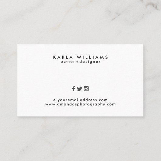 Silver & Tan geometrisch patroon Visitekaartje (Achterkant)