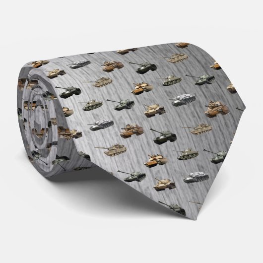 Silver Tanks van het Militaire Stropdas van de V.S (Opgerold)