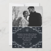 Silver Tarot Kaart Wedding Magnetic Photo Card Magnetische Uitnodiging (Voorkant)
