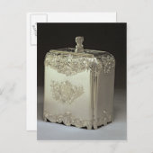 Silver tea canister van Paul de Lamerie Briefkaart (Voorkant / Achterkant)