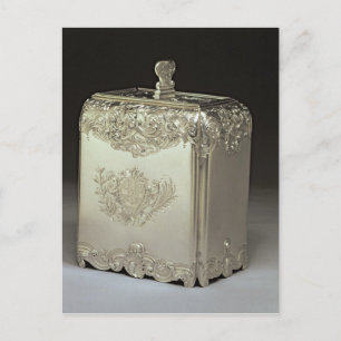 Silver tea canister van Paul de Lamerie Briefkaart