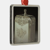 Silver tea canister van Paul de Lamerie Metalen Ornament (Rechts)