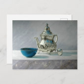 Silver Teapot Postcard Briefkaart (Voorkant / Achterkant)