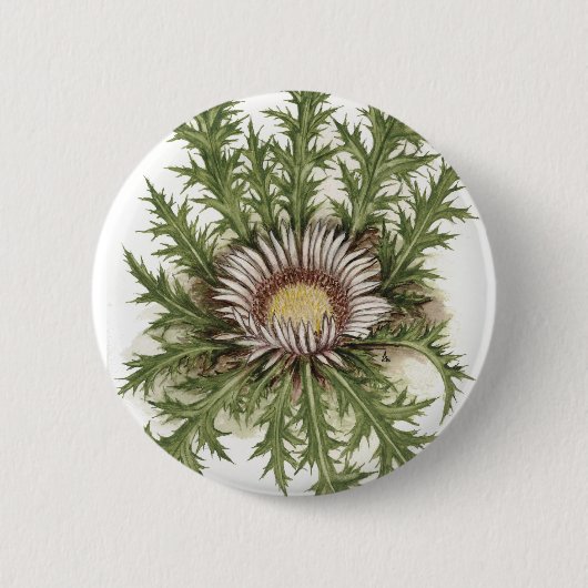 Silver Thistle Collectie Ronde Button 5,7 Cm (Voorkant)