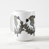 Silver Thistles Koffiemok (Voorkant links)