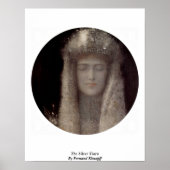 Silver Tiara van Fernand Khnopff Poster (Voorkant)