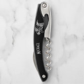 Silver Tiger Head op Black Kurkentrekker (Achterkant)