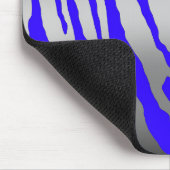 Silver Tiger Stripes Blue Muismat (Hoek)