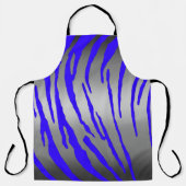 Silver Tiger Stripes Blue Schort (Voorkant)
