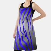 Silver Tiger Stripes Blue Schort (Insitu)