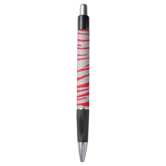 Silver Tiger Stripes Red Pen (Voorkant Verticaal)