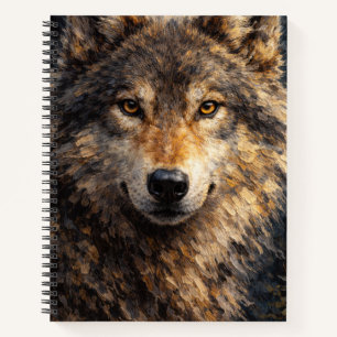 Silver Timber   Wolf Wildlife Art   Notitieboek