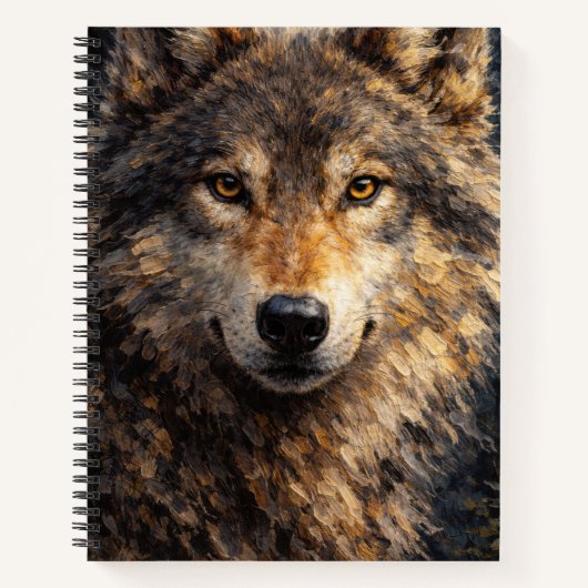 Silver Timber | Wolf Wildlife Art | Notitieboek (Voorkant)