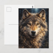 Silver Timber | Wolf Wildlife Art | Postkaart (Voorkant / Achterkant)