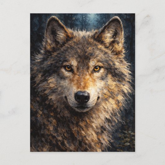Silver Timber | Wolf Wildlife Art | Postkaart (Voorkant)