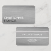 Silver titanium gepersonaliseerde visitekaartjes (Voorkant / Achterkant)