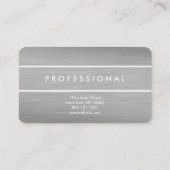 Silver titanium gepersonaliseerde visitekaartjes (Achterkant)