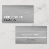 Silver titanium visitekaartjes (Voorkant / Achterkant)