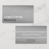 Silver titanium visitekaartjes (Voorkant / Achterkant)
