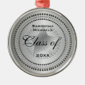 Silver Tone Class of 2023 Star Afstuderen Ornament (Voorkant)