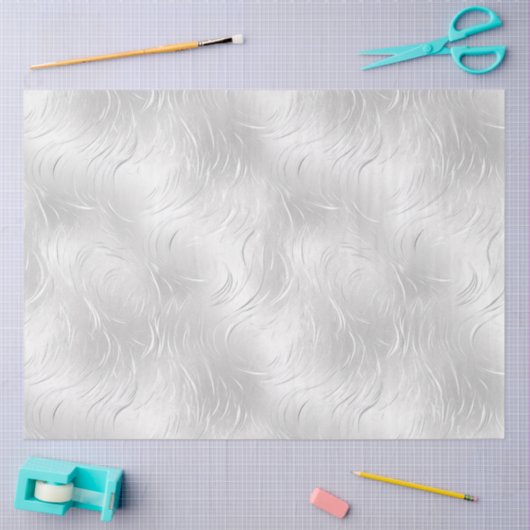 Silver Tone Decoupage Tissuepapier (Craft)