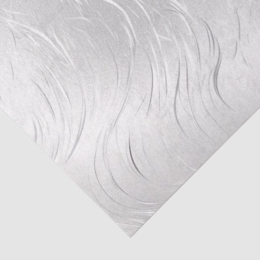 Silver Tone Decoupage Tissuepapier (Detail)