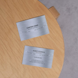 Silver tones Metallic Texture Afbeelding Visitekaartje