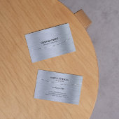 Silver tones Metallic Texture Afbeelding Visitekaartje