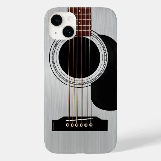 Silver Top Acoustic Guitar Case-Mate iPhone Case (Achterkant)