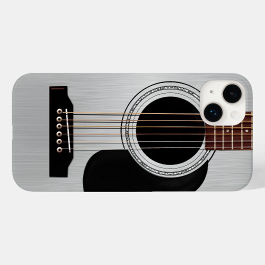 Silver Top Acoustic Guitar Case-Mate iPhone Case (Achterkant (horizontaal))
