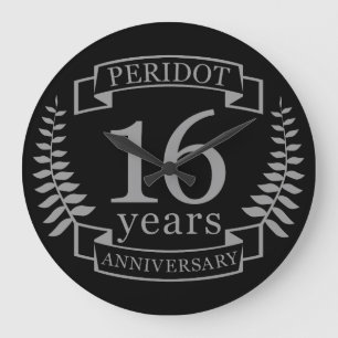 Silver Traditional bruiloft 16 jaar Grote Klok