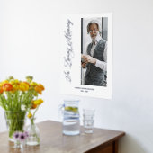 Silver Traditional & Elegant Photo Funeral Folie Afdrukken (Laag (Keuken))