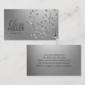 Silver Tree Branch Visitekaartje (Voorkant / Achterkant)
