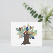 Silver Tree-Briefkaart Briefkaart (Staand voorkant)